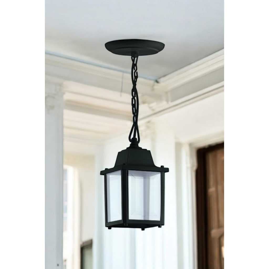 Pendente Aspen Lustre Vintage Colonial Luminária E27 Preto Original Com Garantia Click Injet Luz
