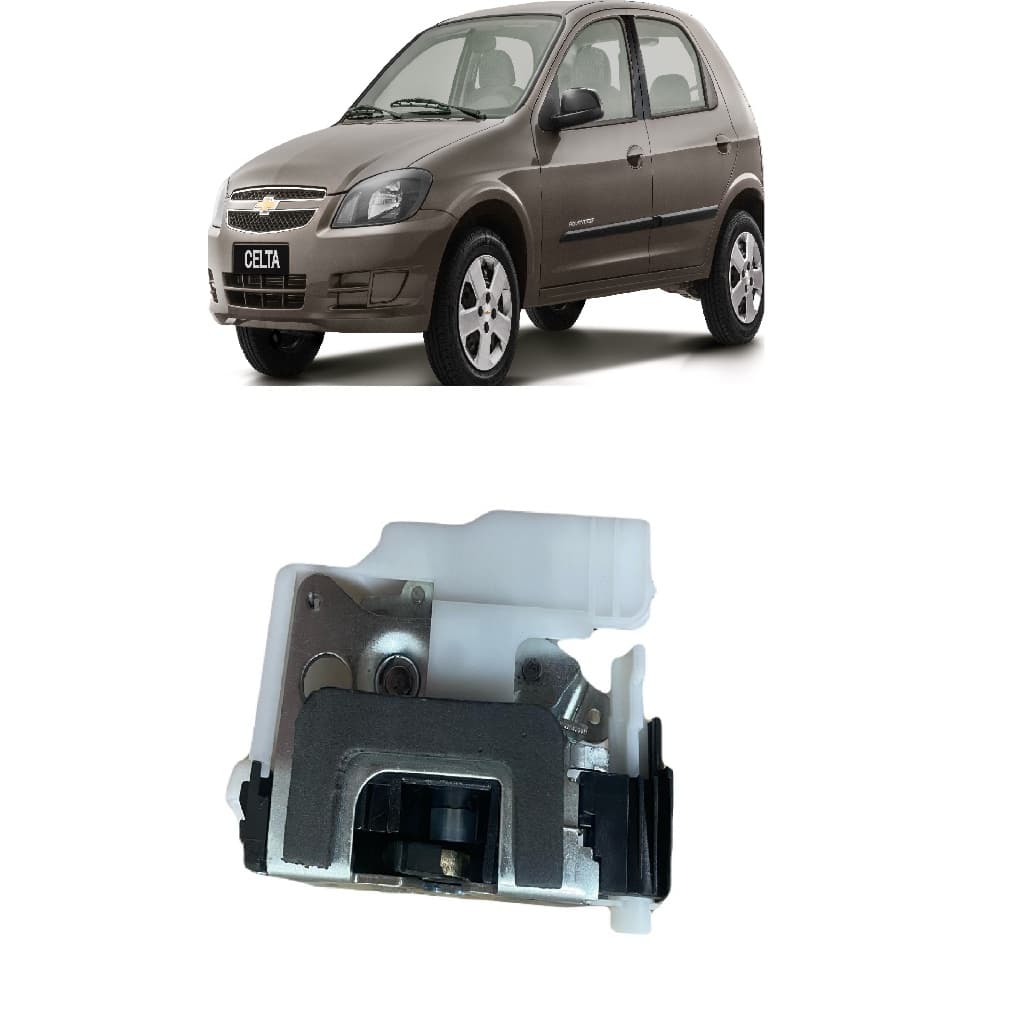 Fechadura Traseira Porta Interno Celta Prisma 4p 2002 A 2016 Trava
