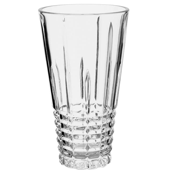 Vaso Decorativo 29cm em Vidro Lapidado Elegante Resistente