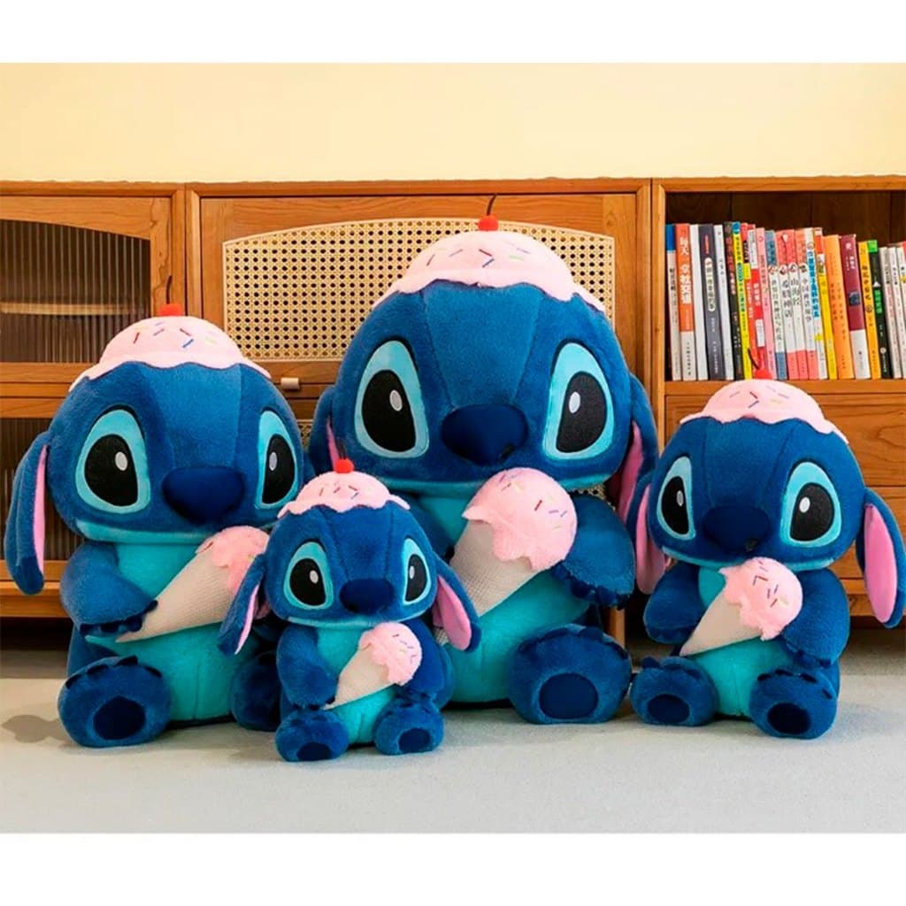 Pelúcia Stitch Sorvete Escolha Tamanho Lilo & Stich Original Disney - Envio Imediato