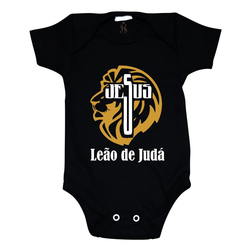 Body Bebê Tema Evangélico Cristão Jesus Leão de Judá