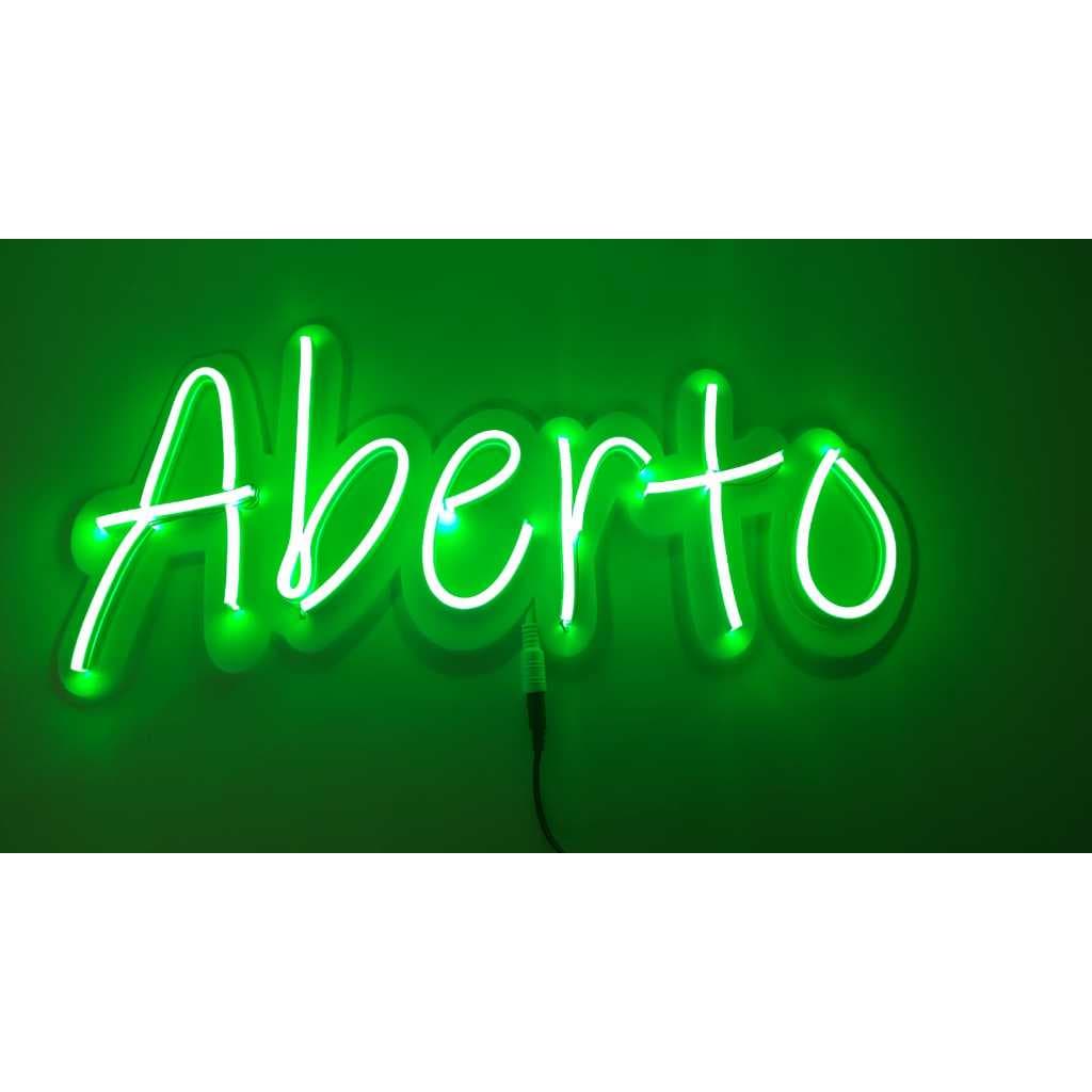 Placa de led Luminoso em Neon alto brilho aberto 50x25 cm