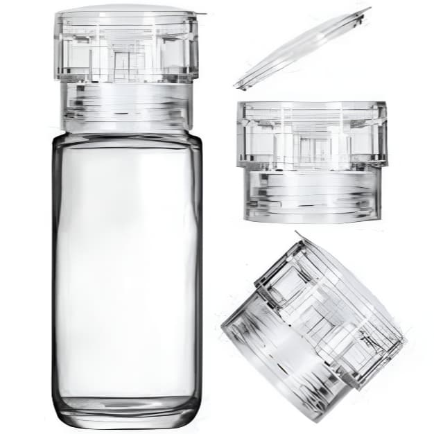 Moedor de temperos/sal manual (vidro) para cozinha, prático, resistente