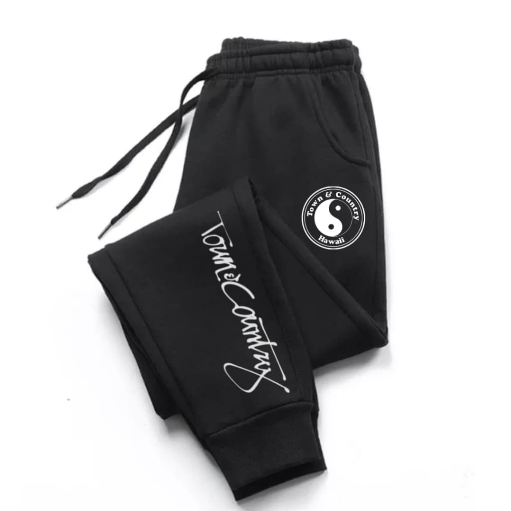 Calça Moletom Town & Country Hawaii Yin Yang Bem E Mal Frio Algodão