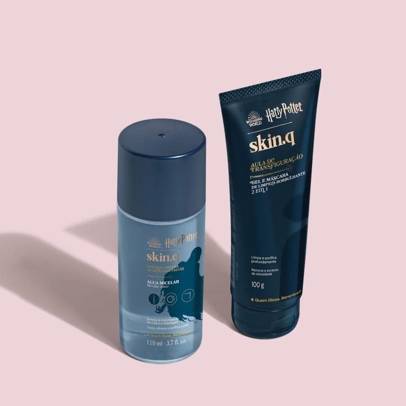 Kit Harry Potter Facial QDB Água Micelar Facial 110ml + Gel de Limpeza Facial 2 em 1 100g