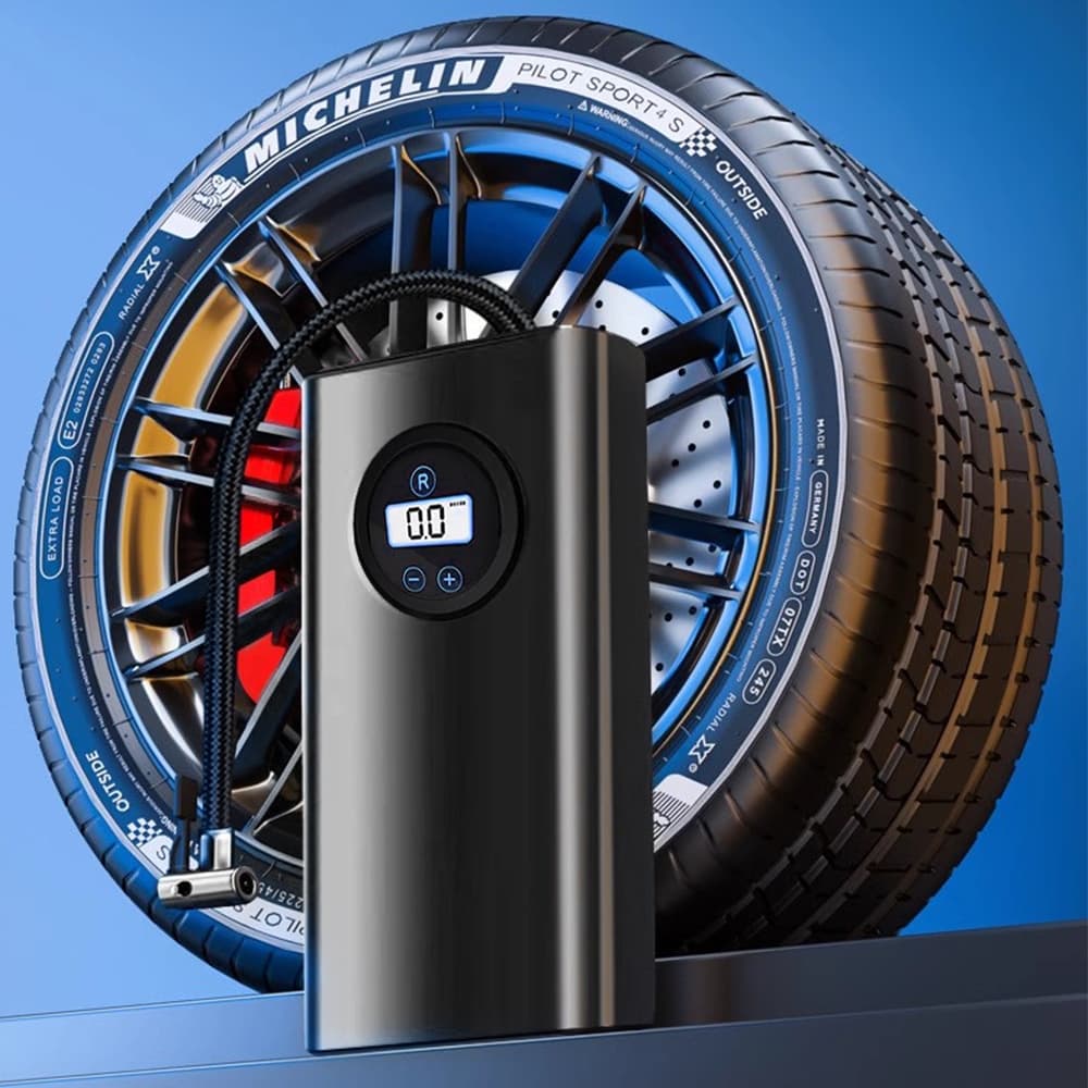 Carro Pneu Inflator Bomba De Ar Elétrica Mini Portátil Sem Fio Compressor Para Motocicleta Bicicleta