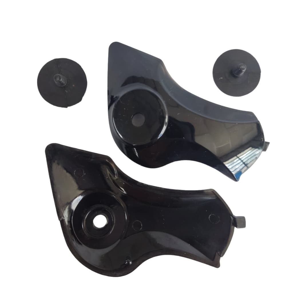 2 Reparos Lateral Fixação Viseira Mixs Captiva + 1 Viseira Capacete Moto Motoqueiro Motoboy Original Mixs Captiva