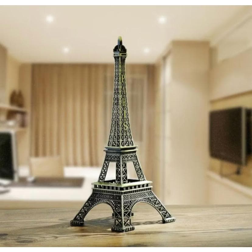 Enfeite Miniatura Torre Eiffel Metal Paris Decoração 18cm