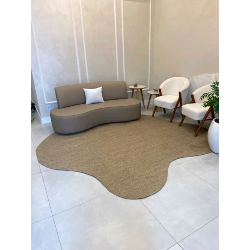 Tapete em sisal fibra natural organico