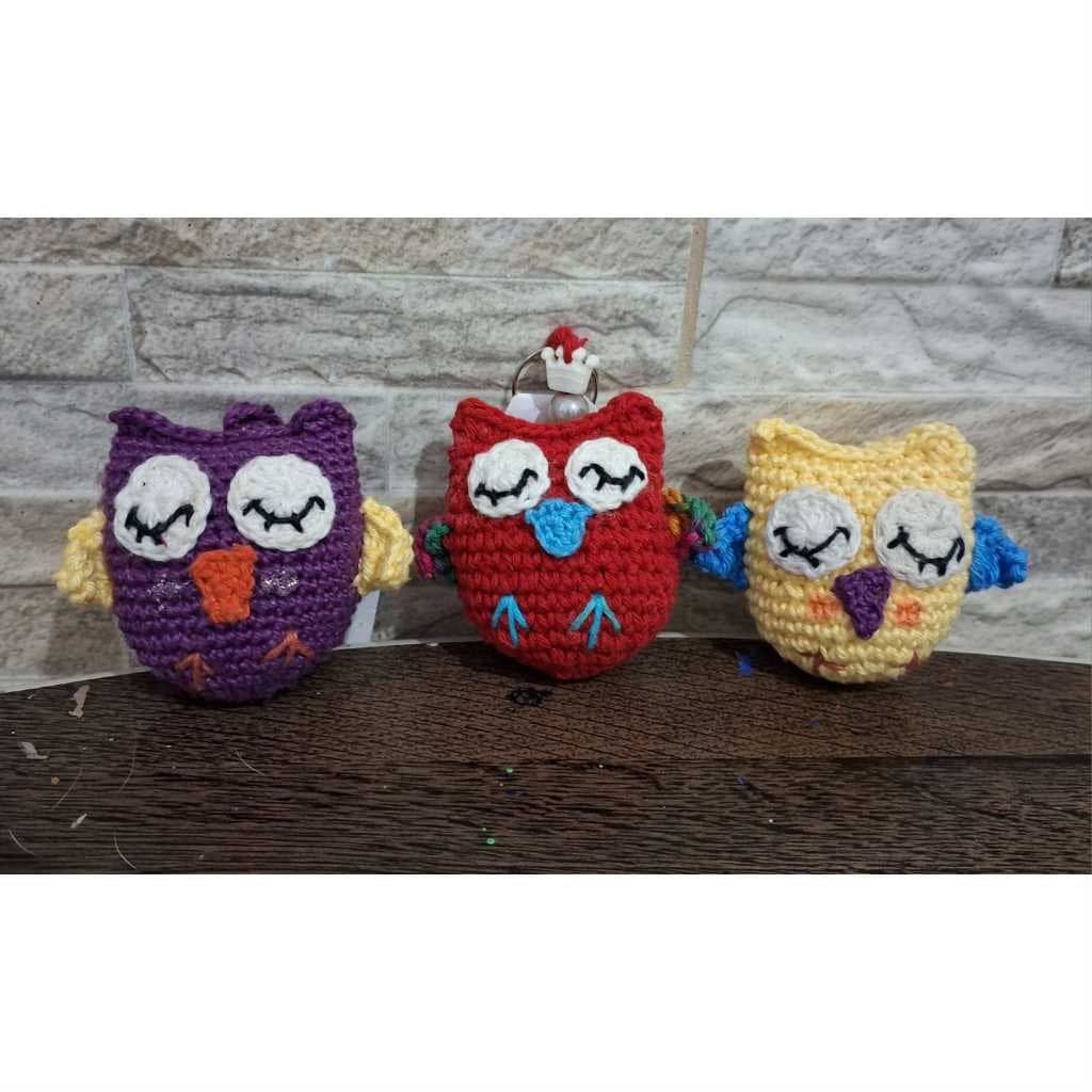 Chaveiros mini Coruja amigurumi crochê lembrancinha mimo e brinquedo