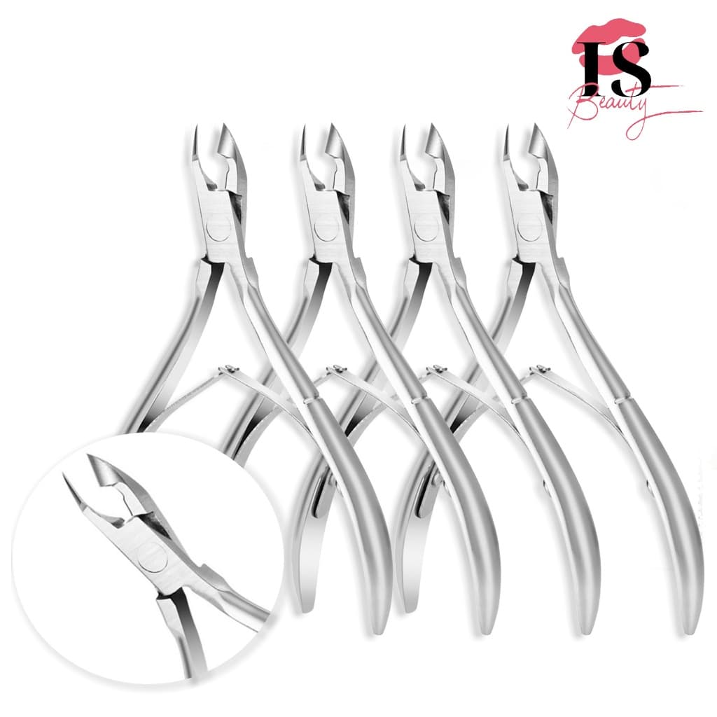 Kit 4 Alicate De Cutícula PROFISSIONAL Original - Lâminas Em Aço Inox Removedor de Cutícula Cortador