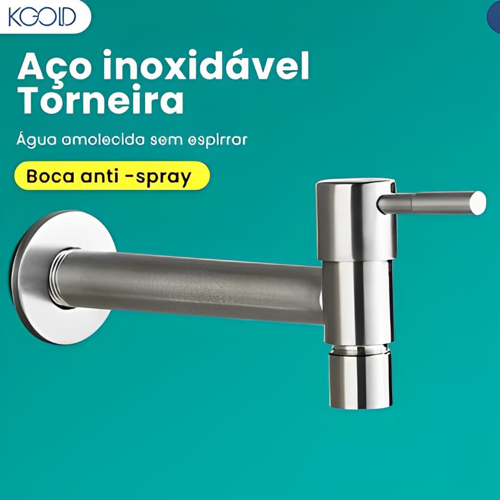 Torneira para tanque ou jardim, para máquina de lavar, em ABS cromado,Aço inoxidável 304