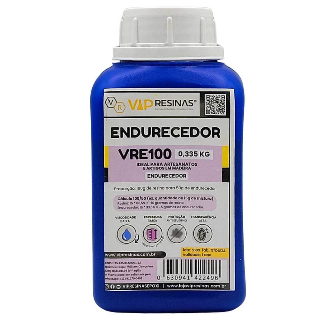 Endurecedor Para Resina Epóxi VRE100 335g Alta Transparência Adesão