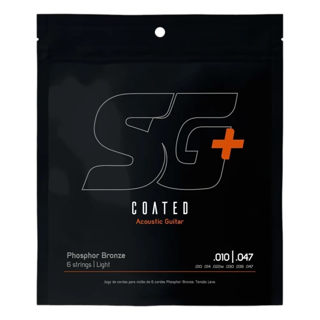Encordoamento P/ Violão Sg+ Aço 010 Fosforo Bronze 6690c