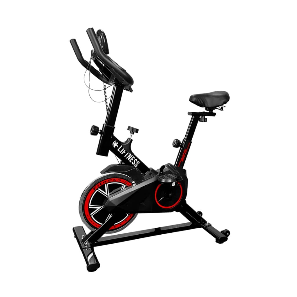Bicicleta Ergométrica Para Spinning Preto Vermelha Liftness SP50