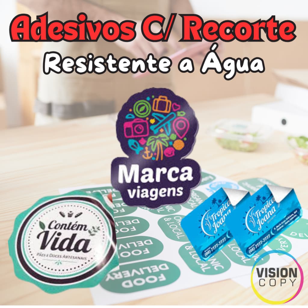 Etiquetas Adesivas Personalizadas 4cm x 4cm