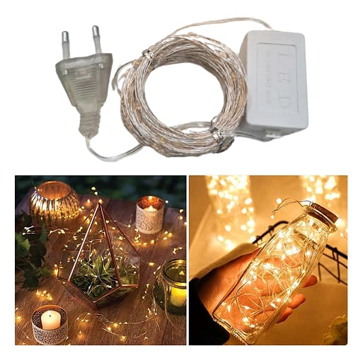 Fio De Fada Cordão De Luz Cores Natal 20m 200 Leds Tomada