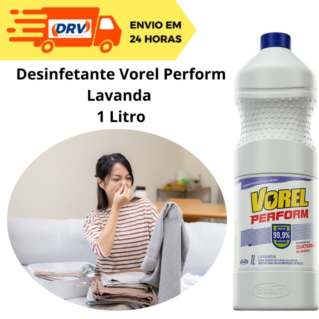 Desinfetante Vorel Perform Lavanda 1 Litro - Lysoform - Desinfetante Uso Geral