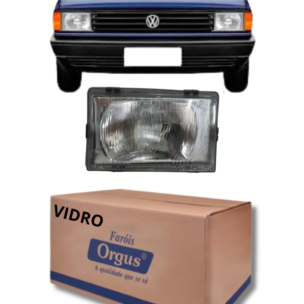 Farol Gol G1 Saveiro Parati 1987 1988 1989 1990 - Modelo Curto - Orgus