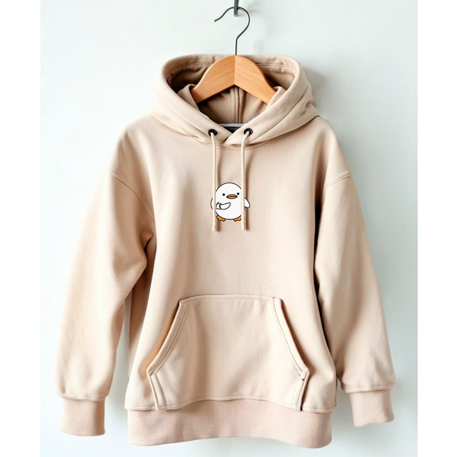 Moletom Canguru Blusa De Frio Com Capuz Psicopato Streetwear Moda Unissex Fofo Meme Pato Duck