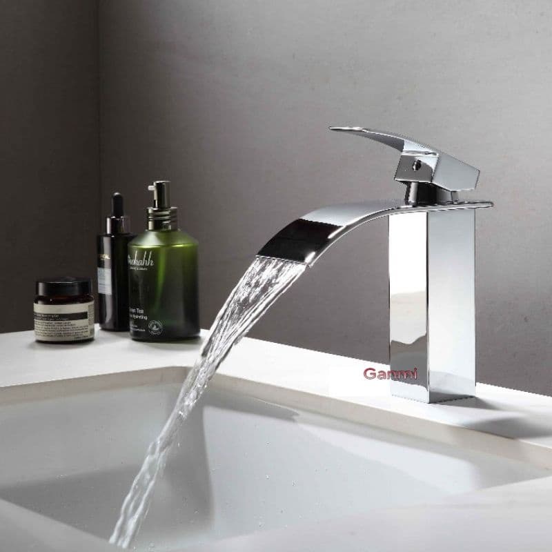 Torneira Monocomando Cascata Baixa Misturador Banheiro Cromado 15693