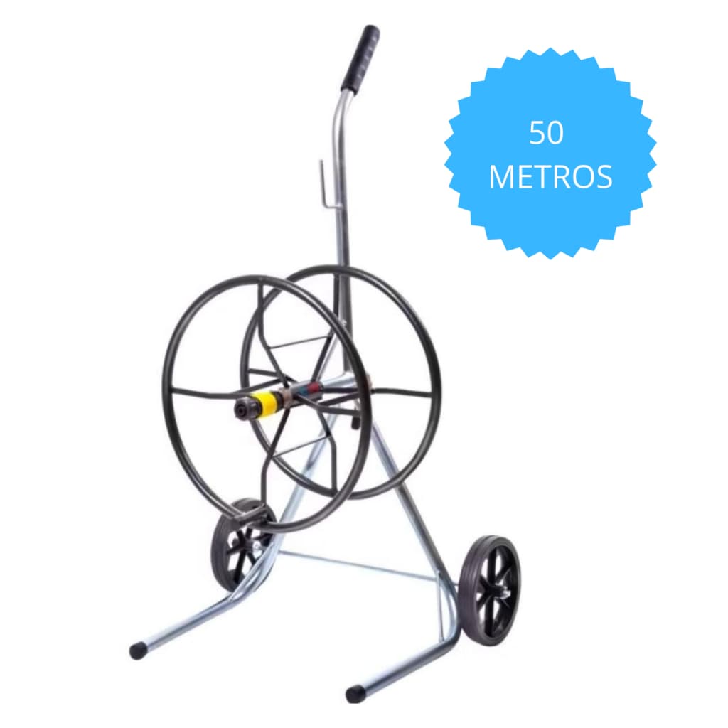 Carrinho Enrolador de mangueira 50m