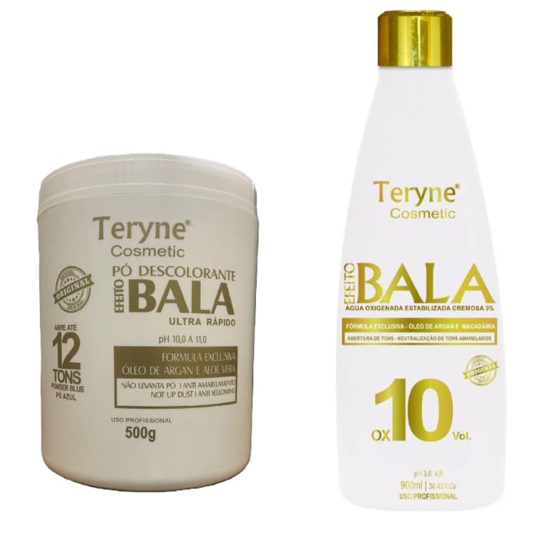 Pó bala Descolorante Teryne+ ox 10v