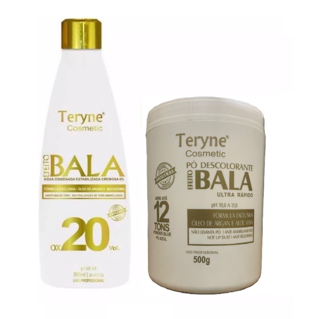 Pó bala Descolorante Teryne+ ox 20v