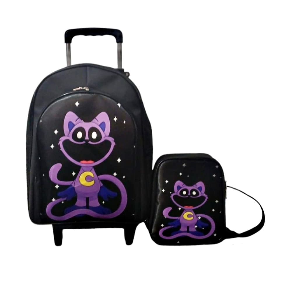 Mochila Rodinhas Catnap + Lancheira Termica com alça