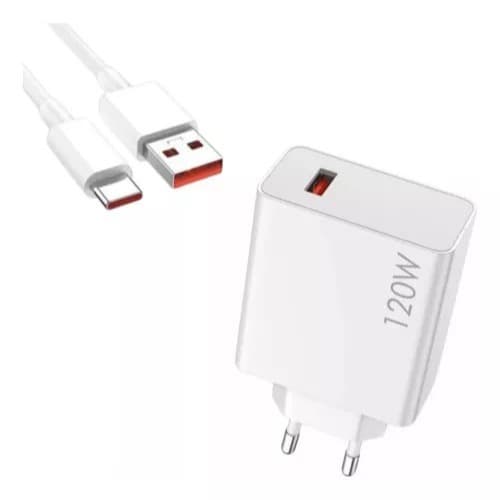 Carregador Turbo 120w Tipo C Para Xiaomi Redmi Note 9 10 11 Poco