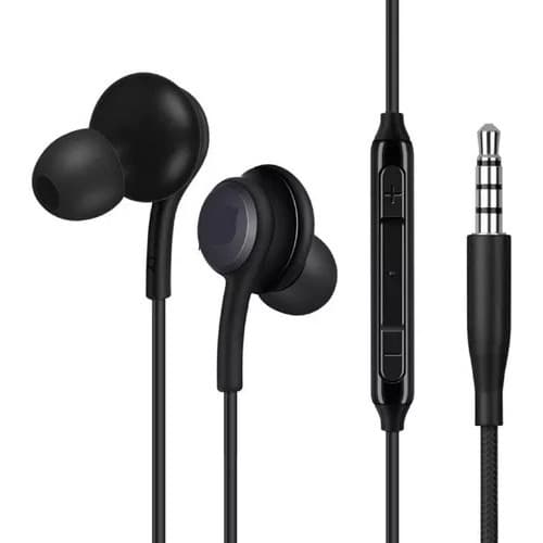 Fone De Ouvido Com Fio Resistente Compatível Sansung S10 S20 Cor Preto P2 Cor da luz Azul marinho