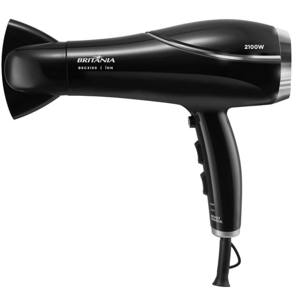 Secador De Cabelo Britânia Bsc2150 preto Bivolt