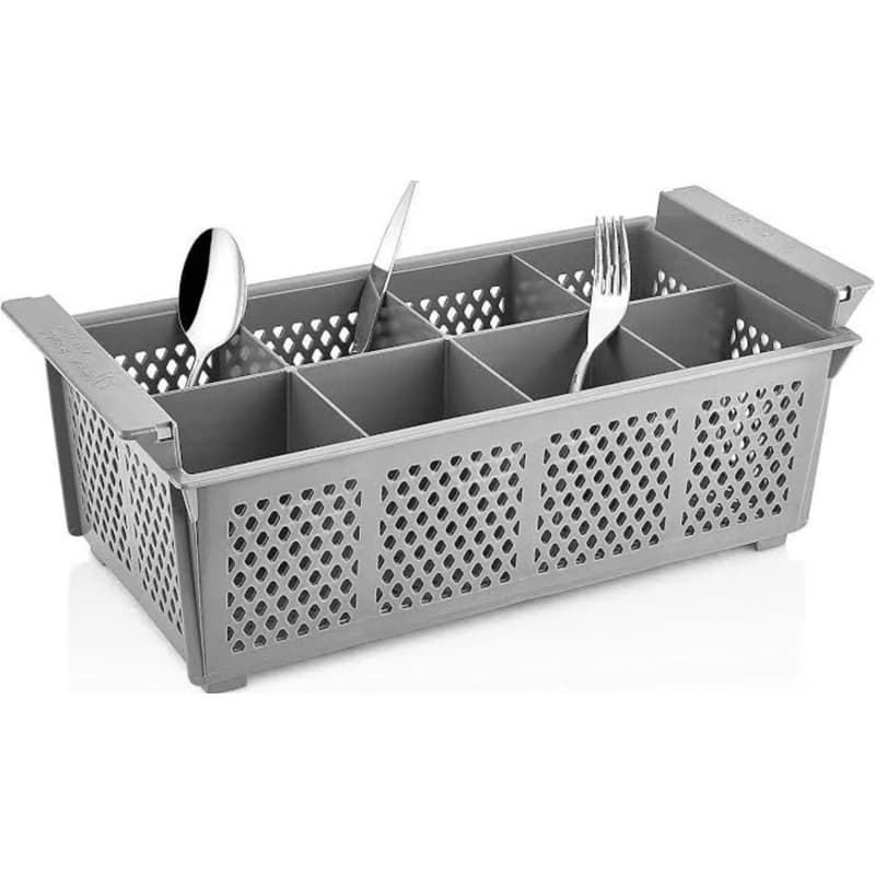 Rack (cesto) P/ Lavagem Talheres - 8 Compart. Lavalouça Industrial
