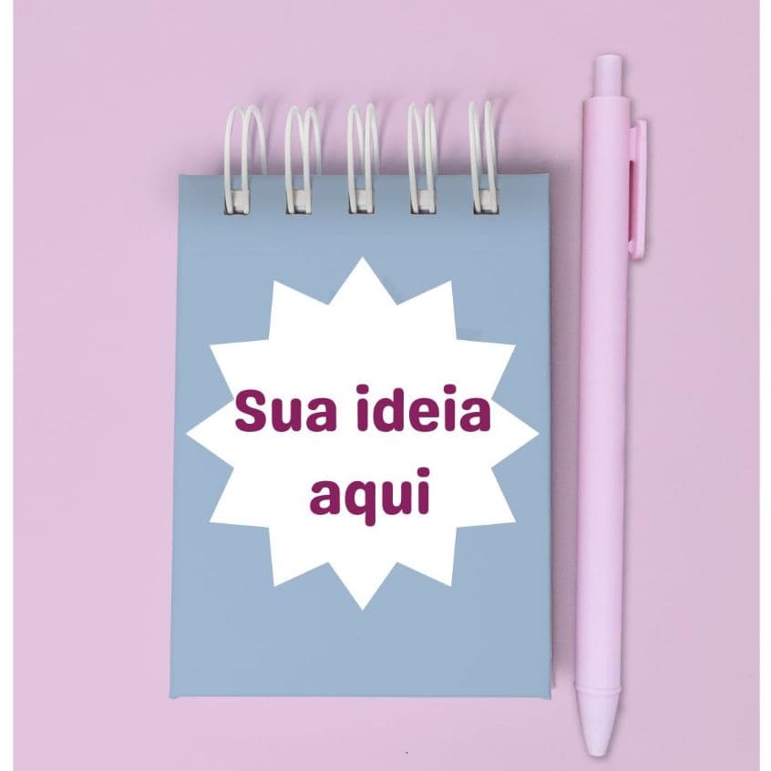 Kit Caderneta personalizada Nome/Palavra/Logo Presente Natal -Bloco de Anotações-lembrancinha-mimo bloquinho-aniversario