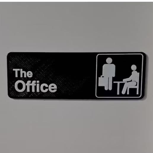 Placa Decorativa The Office porta de escritório