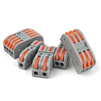 KIT 10 un Conector Compacto Elétrico Emenda E Derivação 4mm e 6mm Terminal De Conexão RáPida