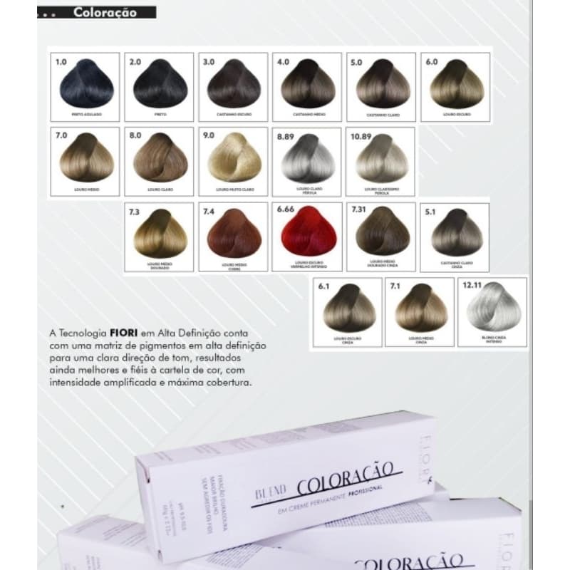 coloração permanente tinta para cabelos 60g