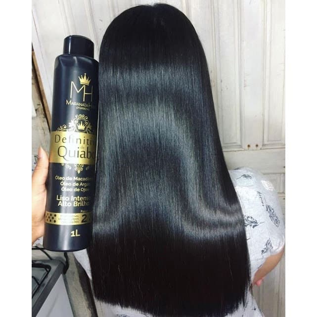 Escova Progressiva Definitiva Ativo Banho de quiabo Maranata Hair Profissional 1L