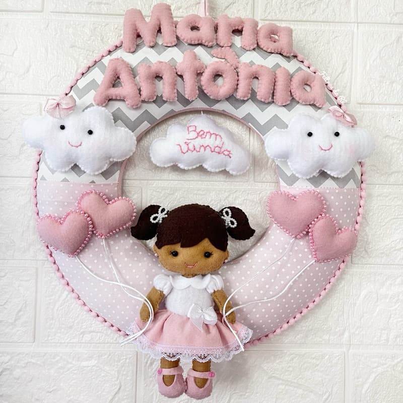 Guirlanda nuvem /guirlanda chuva de amor