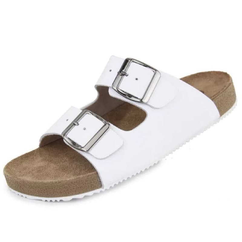 Sandália Birken Franca Giffe promoção  + Cupom Couro Bovino legítimo unissex tiras fivela