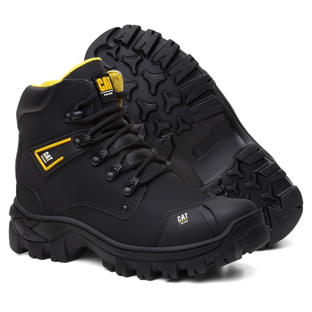 Bota Masculina de Segurança para Trabalho Super Resistente Estilo Adventure Bico De PVC CATPRIIME