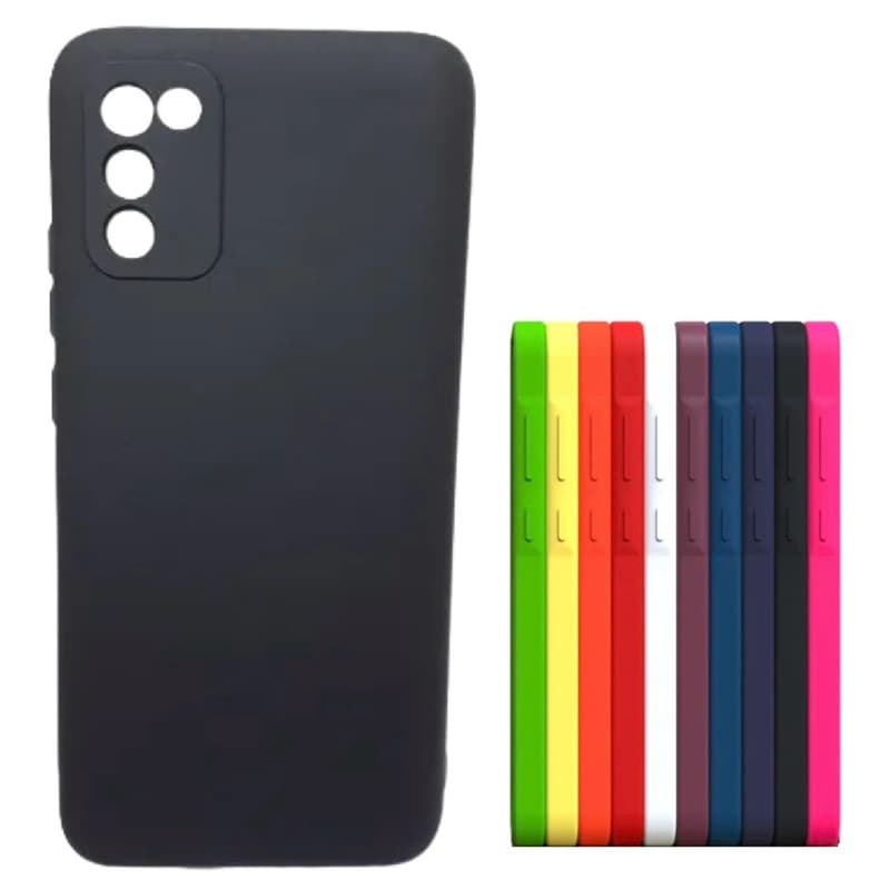 Kit 2X1 Samsung Galaxy A02s- Película Frontal  Ceramica 3D + Capa Silicone Aveludada Colorida