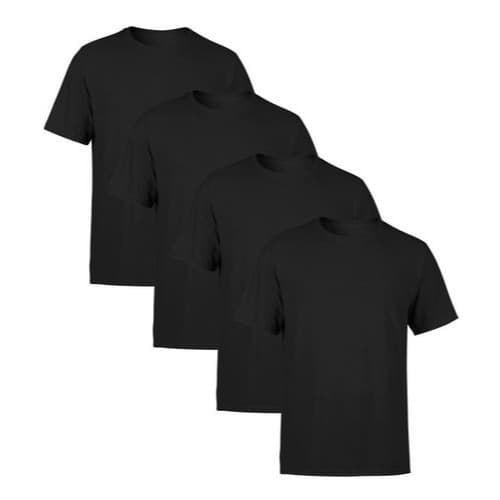 Kit 4 Camisetas Masculina Lisa Premium 100% Algodão