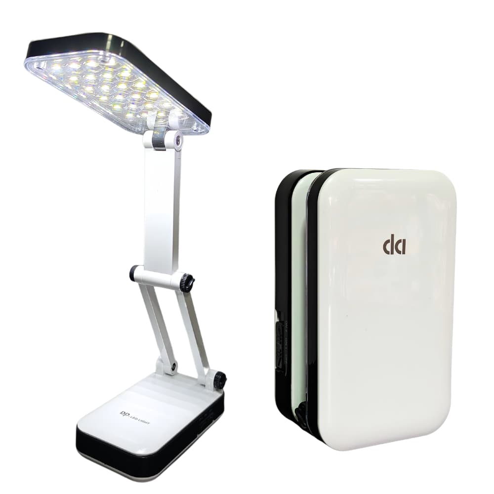 Luminária De Mesa Articulável Abajur 24 Leds Recarregável Dp Light