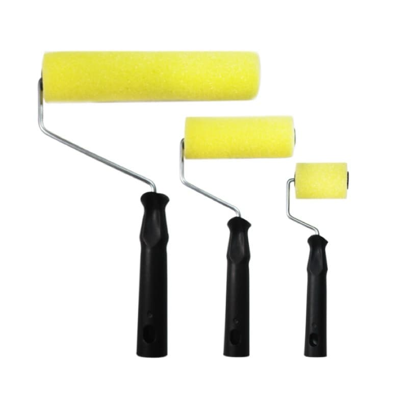 Kit P/ Pintura C/ 3 Rolos de Espuma Poliéster POP (05cm+ 09cm+ 15cm)