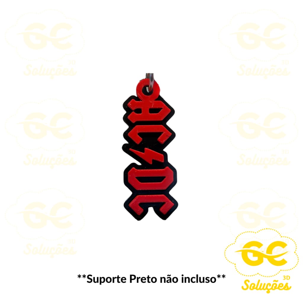 Chaveiro AC DC / ACDC - Impressão 3d