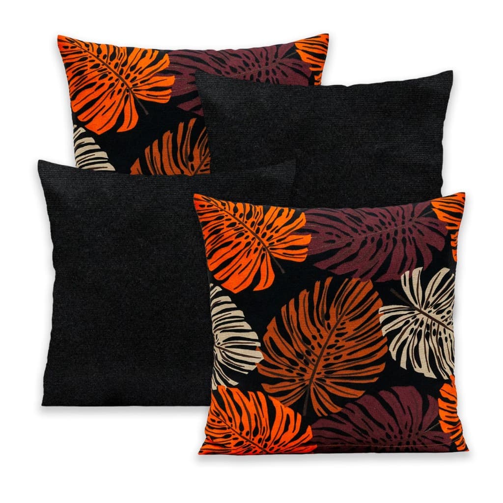 Kit 4 Capas de Almofadas Gorgurinho 40x40 Lisas e Estampadas com Zíper