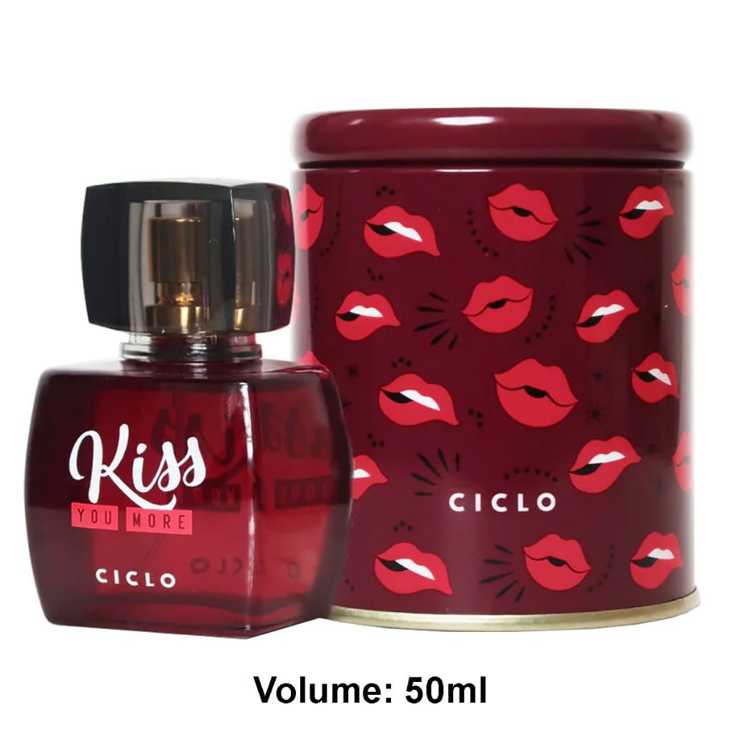 Kiss You More Deo Colônia Ciclo Cosméticos 50ml - Lata
