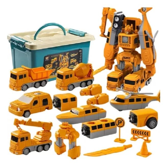 Brinquedo Mega Transformers Colorê Master Robô Carro Veículo montar e desmontar