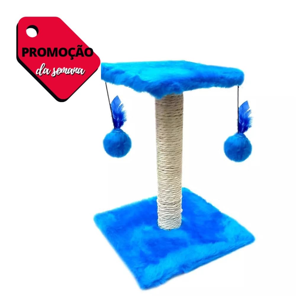 Arranhador 2 Bases Com Brinquedo Duplo